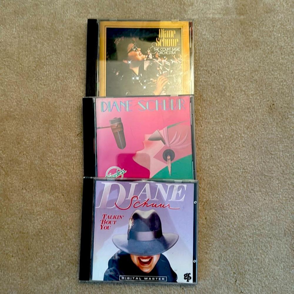 3 CD collection of Diane Schurr singing your blues away!
